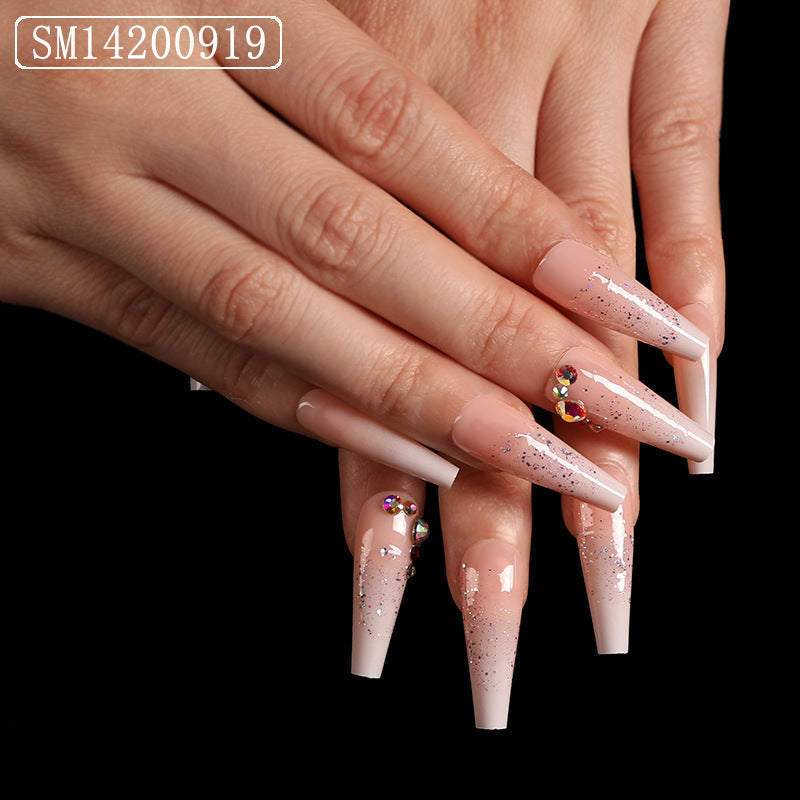 Assemble Ballet Nails, Trapezoidal Coffin, Fake Nails, Wear Nail Art Patches Assemble Ballet Nails, Trapezoidal Coffin, Fake Nails, Wear Nail Art Patches